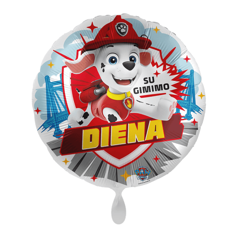 balionas su lietuvišku užrašu su gimimo diena šuniukai patruliai šunyčiai patruliai maršalas  gimtadienis gimtadienio balionai balionas