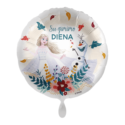 balionas balionai gimtadienis gimtadienio proga balionai su lietuvišku užrašu frozen elza ledo šalis tema olafas