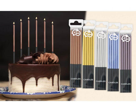 torto žvakutės aukso sidabro rose gold violetinės mėlynos