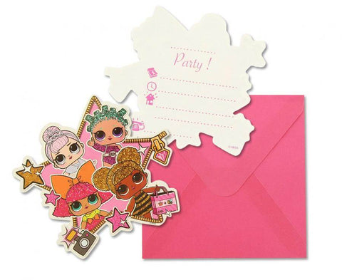 kvietimai į gimtadinienį LOL lėlės lėlytės