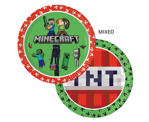Papīra šķīvji Minecraft