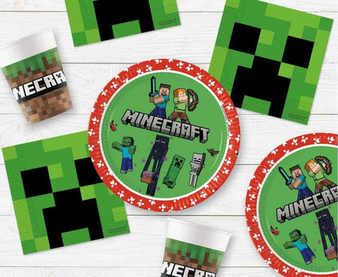 minecraft popieriniai vienkartiniai puodeliai