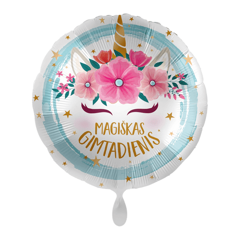 balionas balionai gimtadienis gimtadienio proga balionai su lietuvišku užrašu vienaragis vienaragio tema