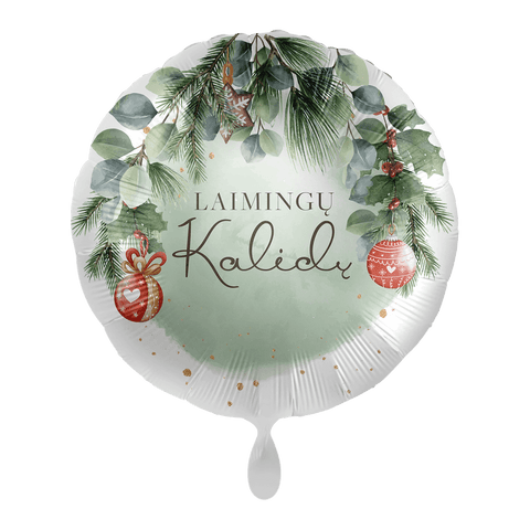 Folinis balionas su lietuvišku užrašu "Laimingų Kalėdų"