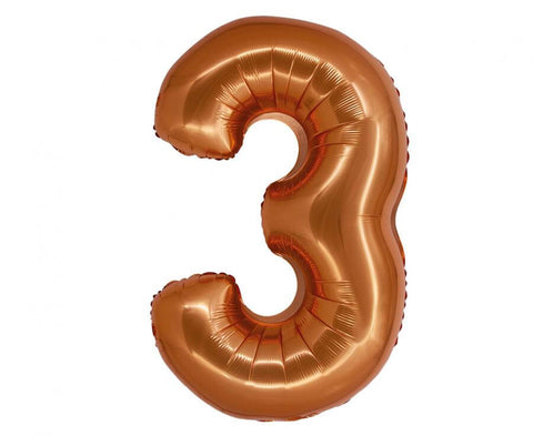 Matētas vara folijas balonu numuri ir no 0 līdz 9