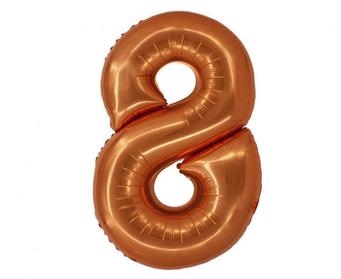 Matētas vara folijas balonu numuri ir no 0 līdz 9