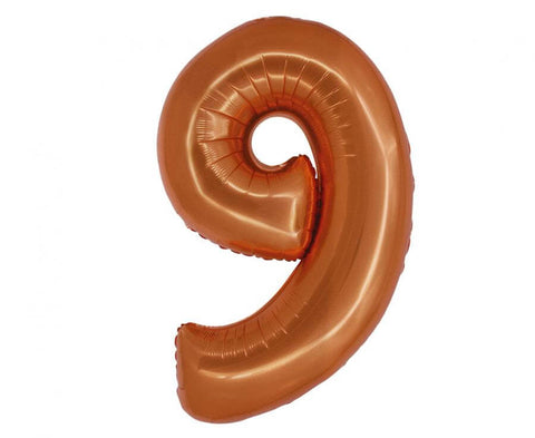 Matētas vara folijas balonu numuri ir no 0 līdz 9