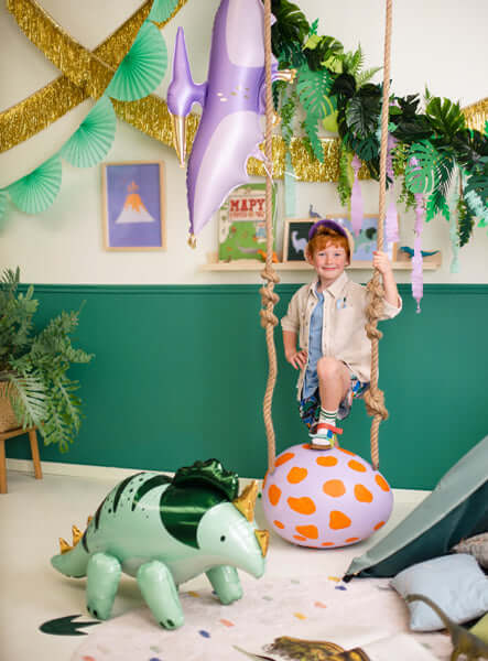 balionas dinozauras dinozaurų tema