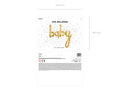 Folinis balionas "baby/boy/girl"