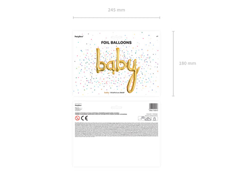 Folinis balionas "baby/boy/girl"
