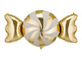 Folinis balionas „Saldainis“, kreminis ir auksinis, 113 × 54 cm

Didelis saldainio formos balionas su auksine ir kremine spirale