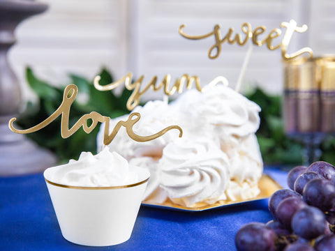 keksiukų papuošimai įdėklai balti vestuvės krikštynos