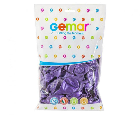 Baloni GEMAR - spīdīgi violeti