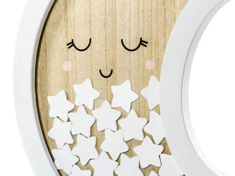 dovana vaikui kūdikiui palinkėjimų rėmelis mėnulis mėnuliukas šventė gimtadienis krikštynos