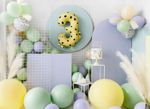 Balionas (ROUND) 100 cm "Pastel Cream"