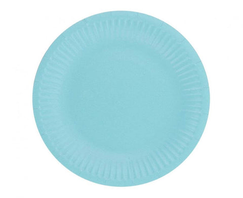 vienkartinės lėkšės mėlynos