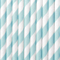 Popieriniai šiaudeliai "Sky Blue"