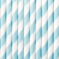 Popieriniai šiaudeliai "Sky Blue"