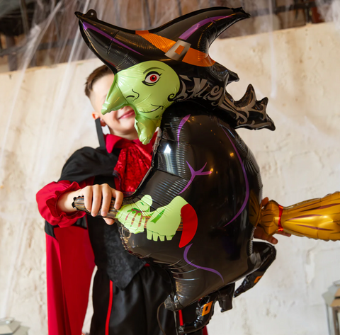 balionas ragana helovynas dekoracijos helio balionai helovinui švenčių atributika mažeikiuose