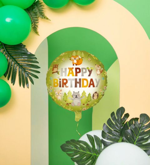 Folijas balons "Meža dzīvnieki"