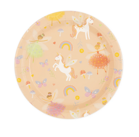 Lėkštės vienaragių tema fėjos princesės švenčių atrbutika mažeikiai 