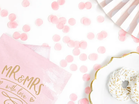 Konfeti (rozā, zila)