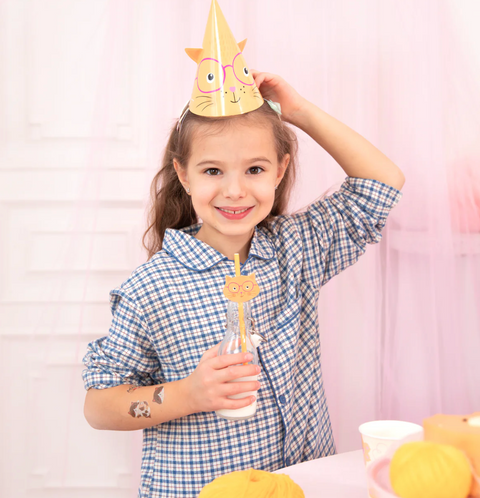 gimtadienio kepurėlės katinai kačiukai švenčių dekoracijos