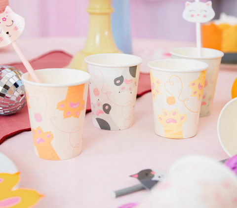 puodeliai katinu tema dekoracijos gimtadieniui kates