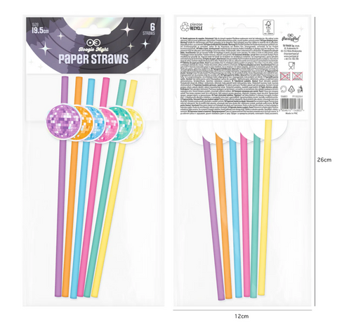 disco party vakarelis dekoracijos šiaudeliai disko rutulys