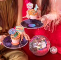 disco vakarelio dekoracijos lekstes ploksteles disko gaublys rutylys