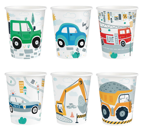 puodukai mašinų tema mašinos gimtadienis tema mašinėlės dekoras