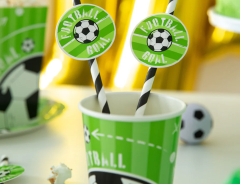 šiaudeliai futbolo tema gimtadienis dekoracijos