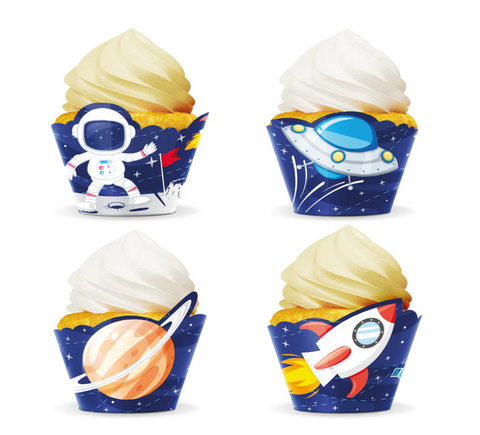 gimtadienis kosmoso tema dekoracijos keksiuku papuoišmas torto idejos