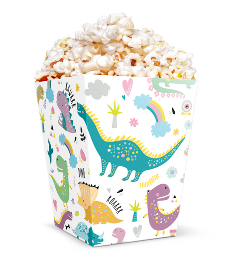 dinozauru tema popkornu dezutes skanėstams traskuciams gimtadienio dekoracijos