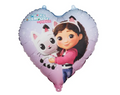 gabbys dollhouse helio balionas sirdele gimtadienio dekoracijos