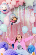 gabbys dollhouse helio balionas sirdele gimtadienio dekoracijos