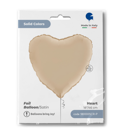 kremine pasteline sirdele balionas beige ruda
