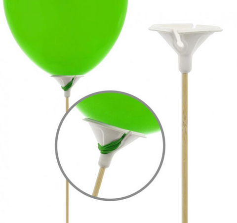 Medinės popierines balionų lazdelės su popieriniu laikikliu šventėms balionu laikikliai pagaliukai balionams