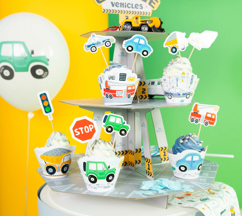 stovas keksiukas garazas masinis tema lenktynes gimtadieniui stało dekoras keksu stovelis padeklas