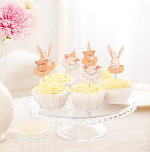 torto keksiukų papuošimai maisto dekoracijos gyvuneliai meskiukas zuikis pelyte 