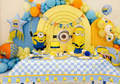 staltiese minions pakalikai gimtadienis atributika