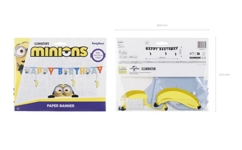 Minions gimtadienio girlianda 153 cm