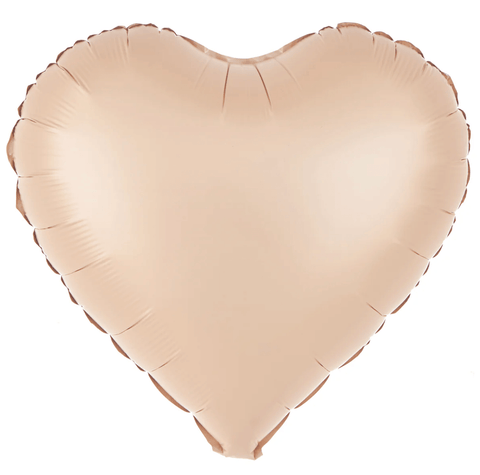 kremine sirdele ruda nude spalvos balionai sirdeles helio balionai mazeikiuose