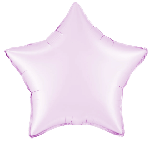 Folija balonu sirdis, zvaigznes - matēts, pasteļtoņos