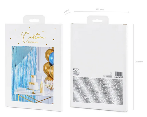 dekoracinė užuolaida lietutis auksinė sidabrinė rožinė melyna juoda spalva gimtadienio dekoracijos