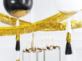 dekoracinė užuolaida lietutis auksinė sidabrinė rožinė melyna juoda spalva gimtadienio dekoracijos