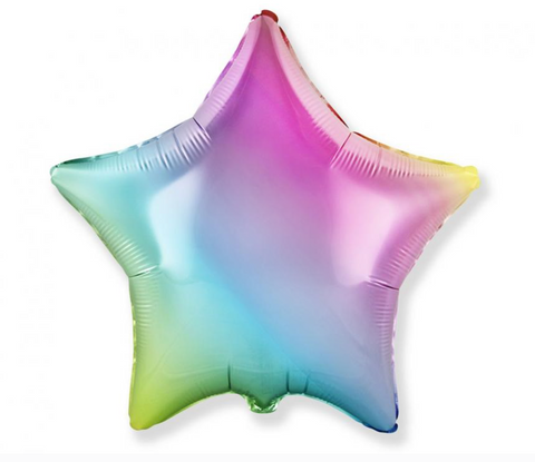 spalvotas zvaigzdute balionas