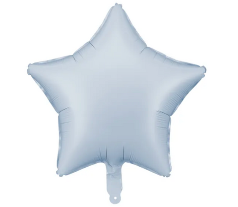 Matiniai pasteliniai balionai širdelės, žvaigždutės (rožinės, mėlynos, kreminės spalvos)