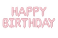 Folinė gimtadienio raidžių girlianda 340 cm
Happy Birthday foliniai balionai įvairių spalvų
Folinė raidžių girlianda Happy Birthday 340 cm juoda