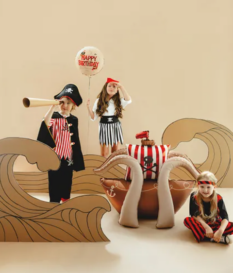 Pastatomas folinis balionas „Piratų laivas“, 120 × 91 cm